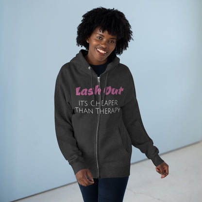 LASH OUT Unisex Zip Hoodie