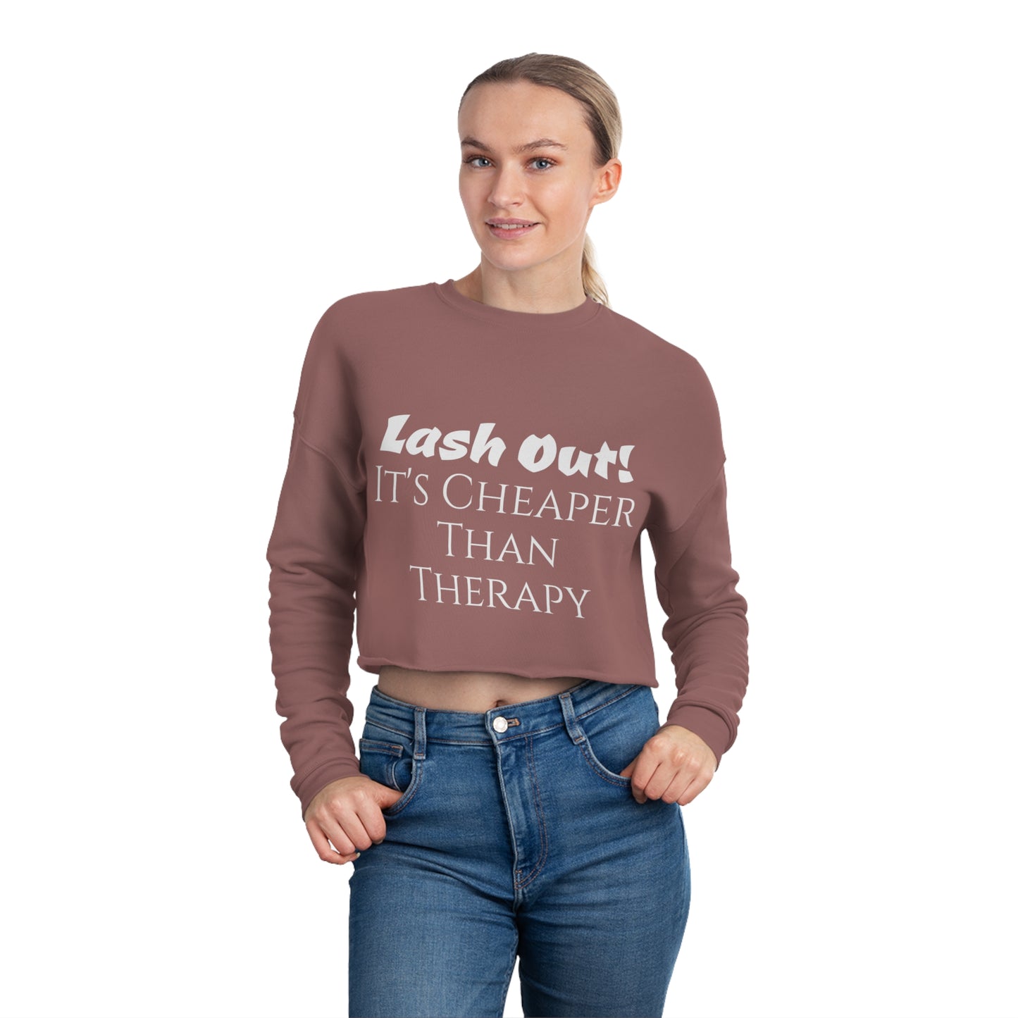 Sybaritic SpiKe Lash Out Cropped Sweatshirt