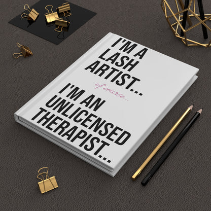 "I'm A Lash Artist" Hardcover Journal Matte